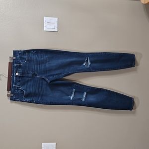 American Eagle Jeans women size 12X Long Dark Blue